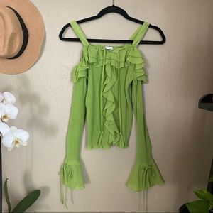 Green Medium Flowy Blouse